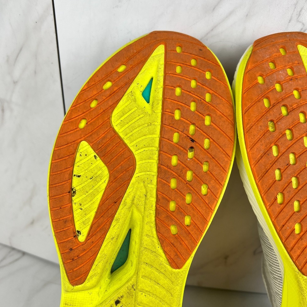 Hoka One Mach X 2 Mens Size 12 D Frost Citrus Running Sneakers Shoes 1155119 FCF - Picture 7 of 12